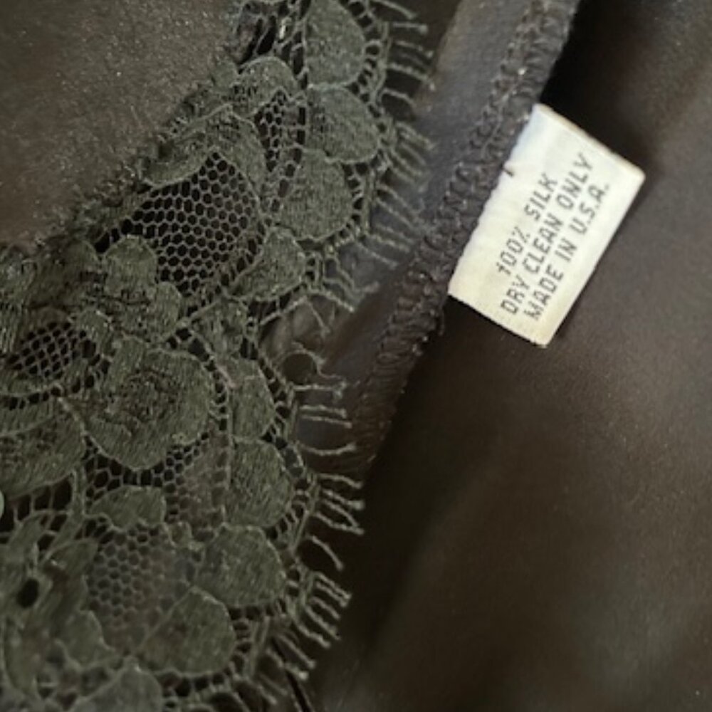 ***SOLD***Vintage Betsey Johnson Hollywood Ultra Silk Lace Midi Dress - Picture 12 of 13